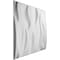 Ekena Millwork Riverbank EnduraWall Decorative 3D Wall Panel, White, 19 5/8"W x 19 5/8"H WP20X20RVWH - alternate 3